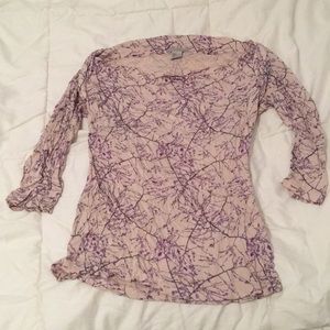 H&M floral 3/4 sleeve top